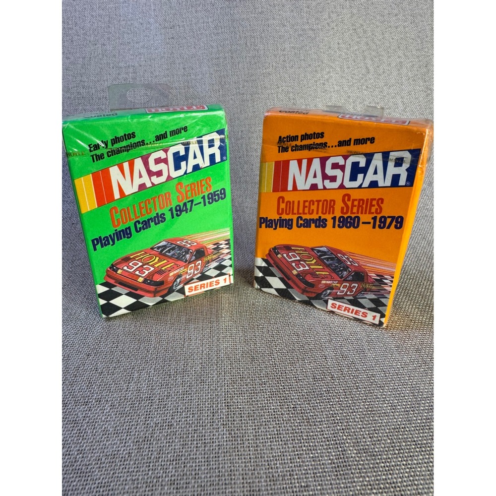 VTG Hoyle NASCAR Playing Cards Lot 1947-1959 1960-1979 Sealed Decks Series 1 USA